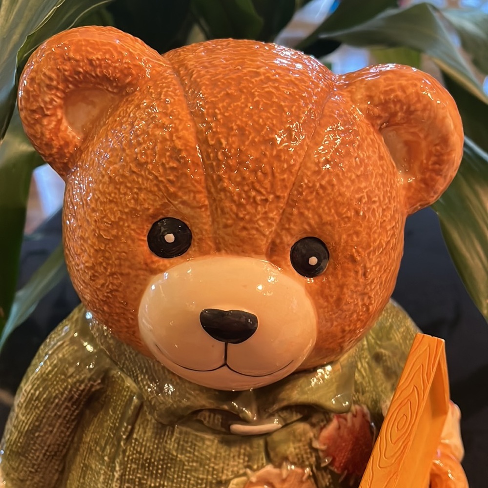 Bear Ceramic Cookie Jar by CKA - 10 1/2" H - Picture 2 of 12